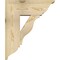 Ekena Millwork Funston Traditional Rough Sawn Bracket w/ Offset Brace, Douglas Fir, 8"W x 20"D x 24"H BKT0806X20X24FST01RDF - alternate 3
